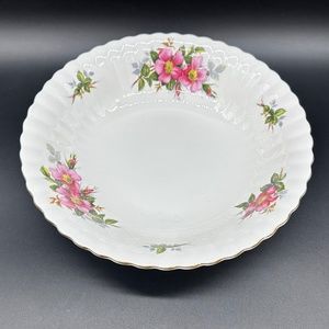 Royal Albert Prairie Rose Around Open Serving Bowl Bone China England